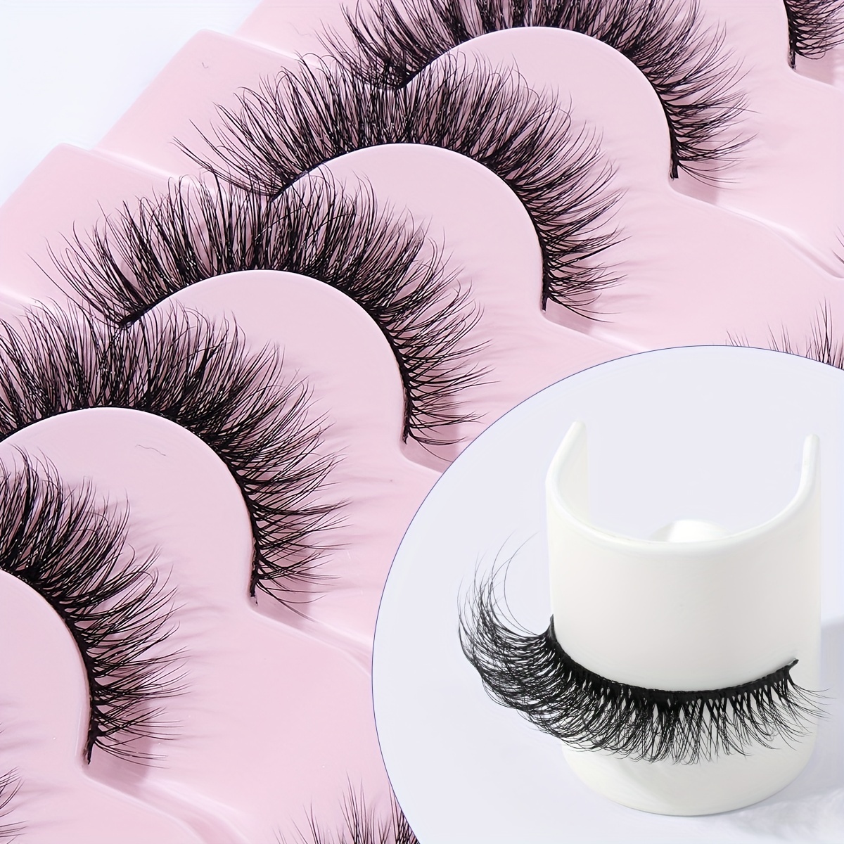 7 Pairs Thick Curling Fox Eye False Eyelashes