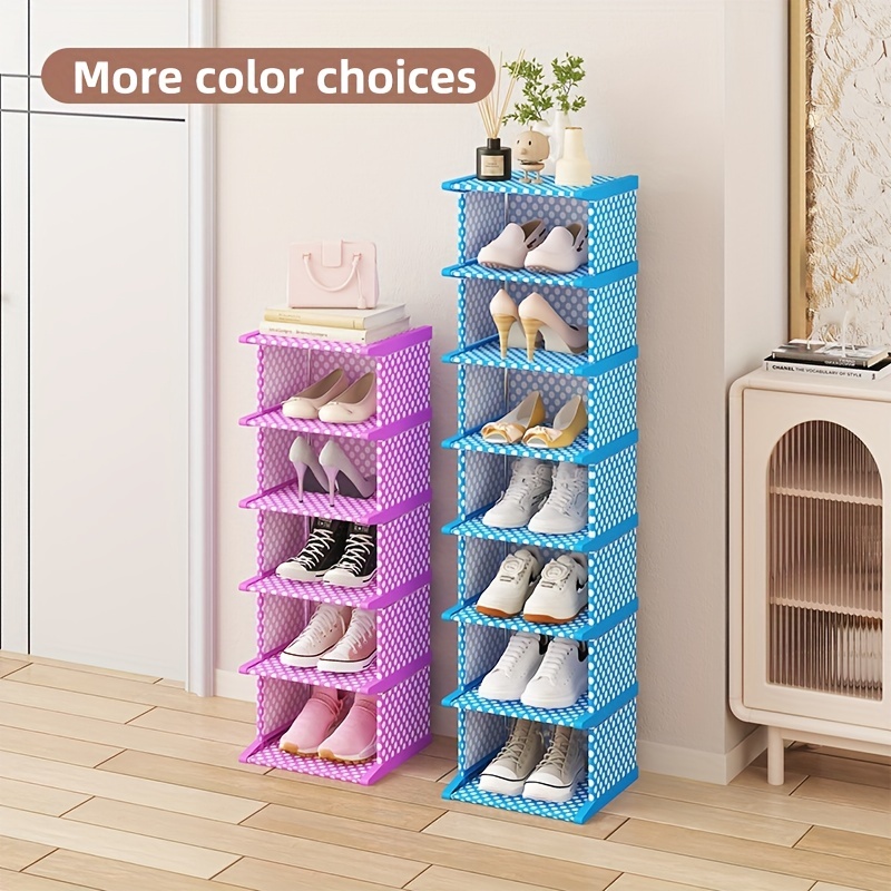 Simple Shoe Rack, 6/8 Layers Narrow Version Shoe Cabinet For
