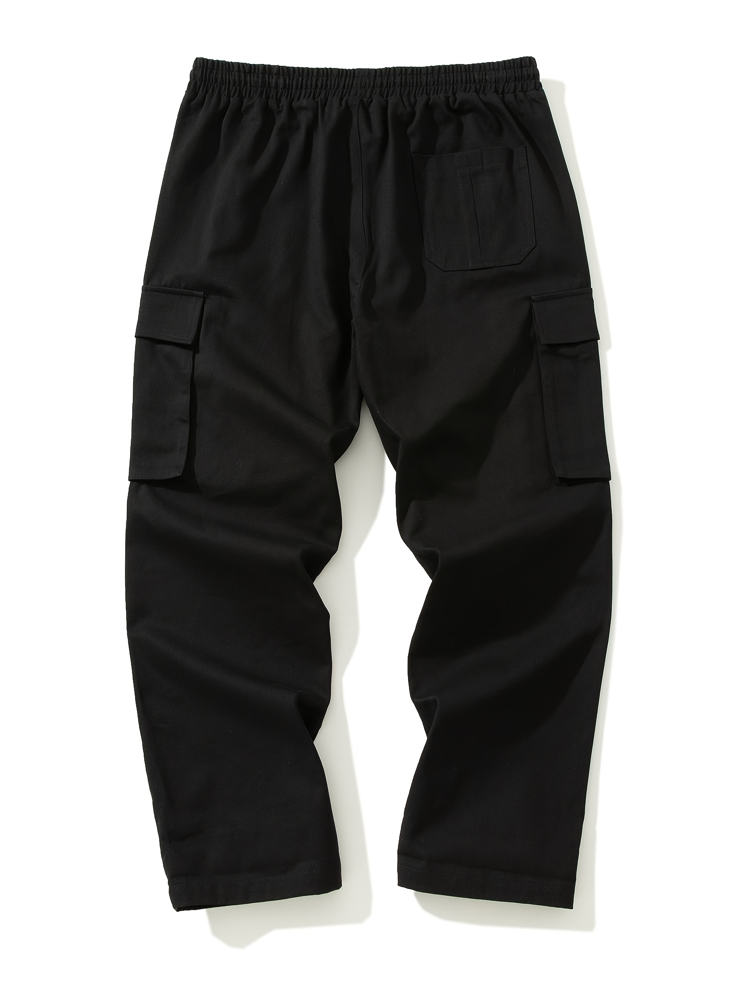 Cargo Pants 6 Pockets Plain Black – Buymo