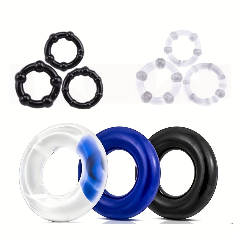 Silicone Penis Ring Kit Cock Rings For Men Adult Sex Toys - Temu