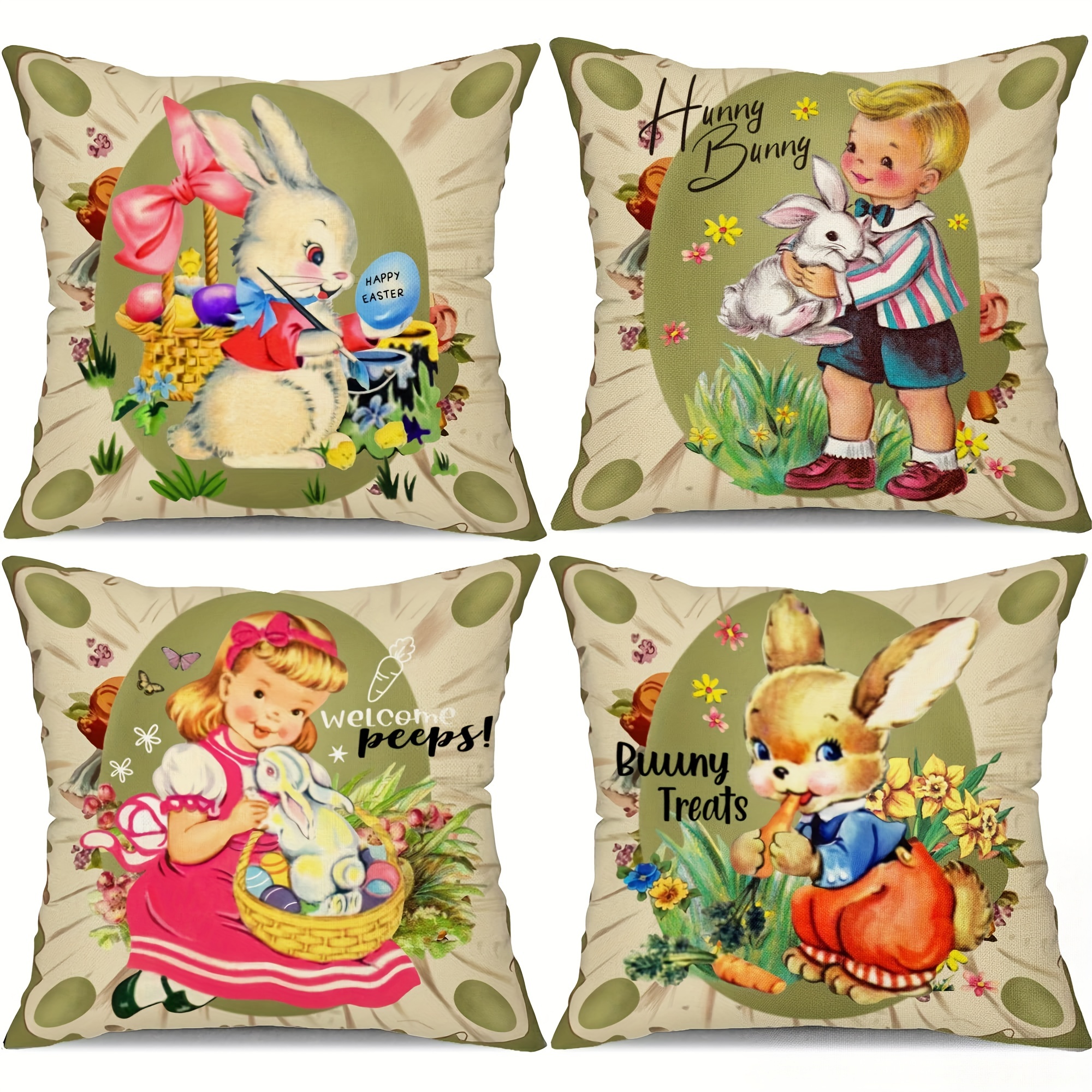 Easter throw pillow online covers