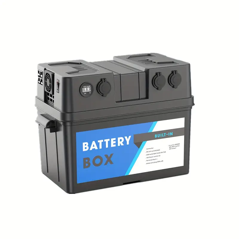Multifunctional Battery Box Outdoor Portable Smart Battery - Temu