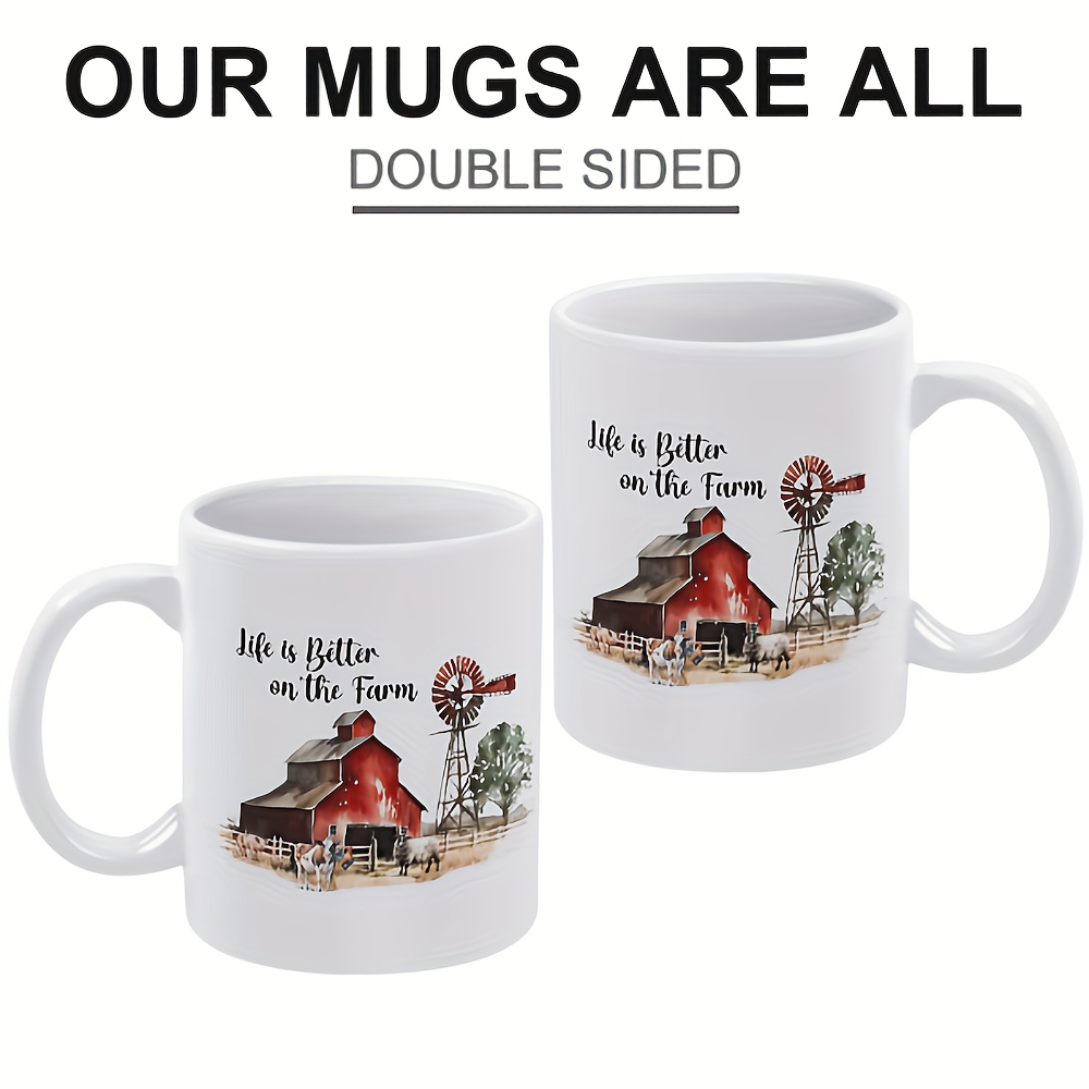 Double-Sided Coffee Mug - Life Is Better - Furesque