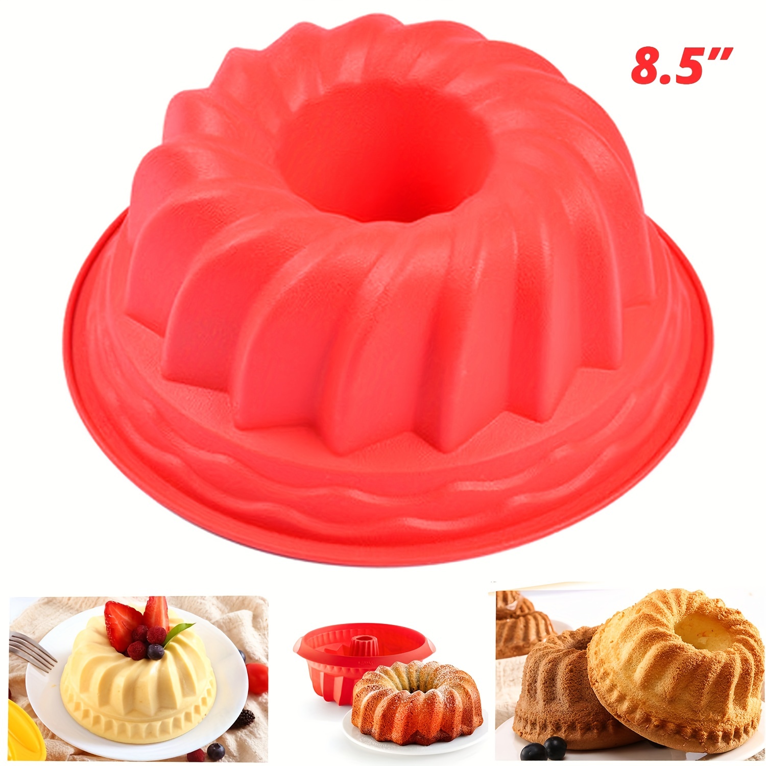 To encounter 10 Inch Silicone Snowflakes Shortbread Pan, 2 Pack Nonstick  Silicone Molds for Baking Layer Cakes, Jelly, Cornbread, with Metal