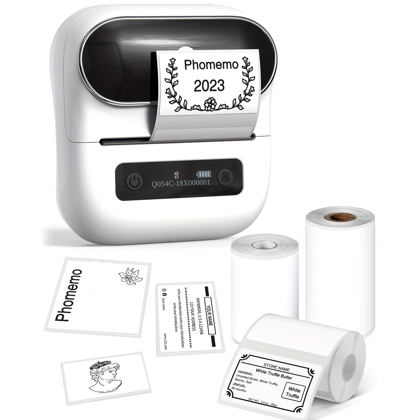 Phomemo P12 Mini Étiqueteuse Bluetooth, imprimante Etiquette autocollante  Thermiques pour la Maison, Le Bureau et Les Petites Entreprises, Wireless  Label Maker pour téléphone iOS et Android : : Fournitures de bureau