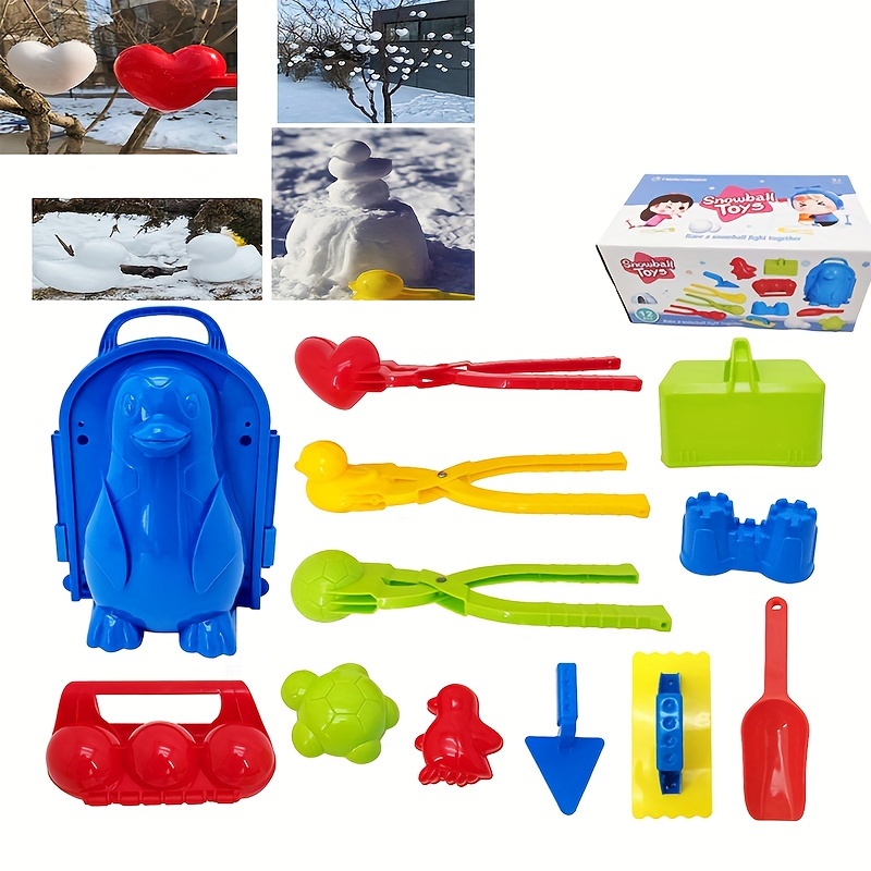 Outdoor Kids Snow Toys Snow Ball Molds Dinosaur Shape Snow Ball Toys Maker  Tool With Handle For Kids Outdoor Indoor Winter Fight - AliExpress