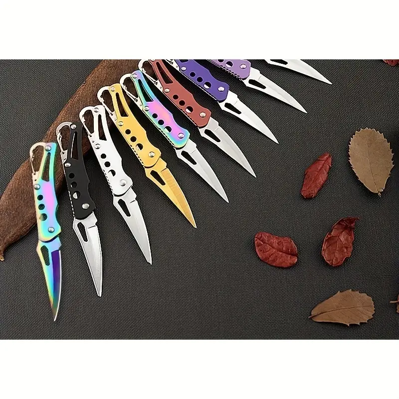 1pc Farbe Zufällig Outdoor Camping G58 Klappmesser Edelstahl Tragbaren Schlüssel  Messer Obst Messer Werkzeug - Temu Germany