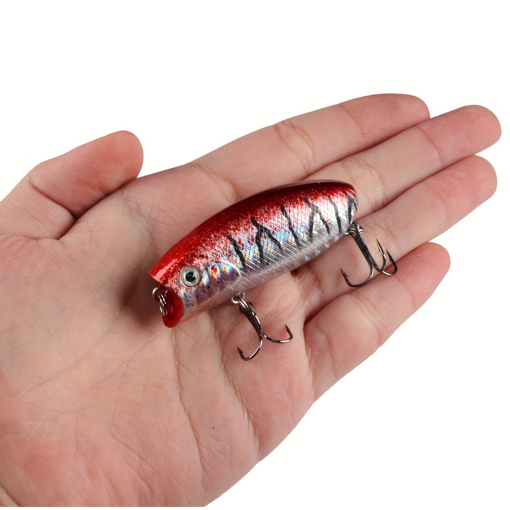 Topwater Artificial Fishing Lure, Bionic Popper Hard Wobbler Bait