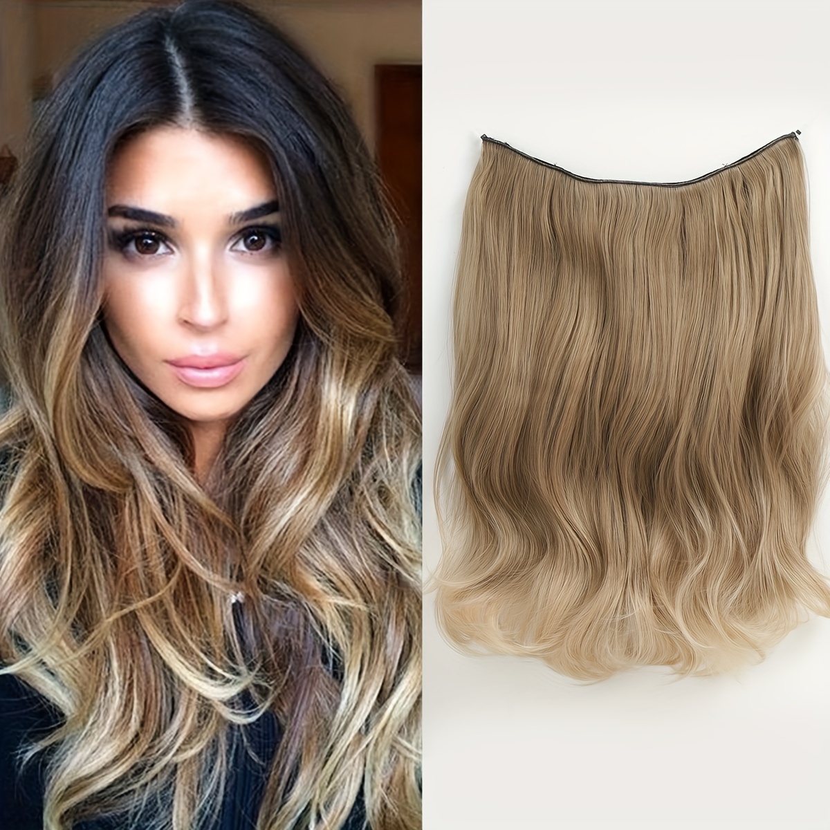 Curly Synthetic Hair Extensions for Daily Use
