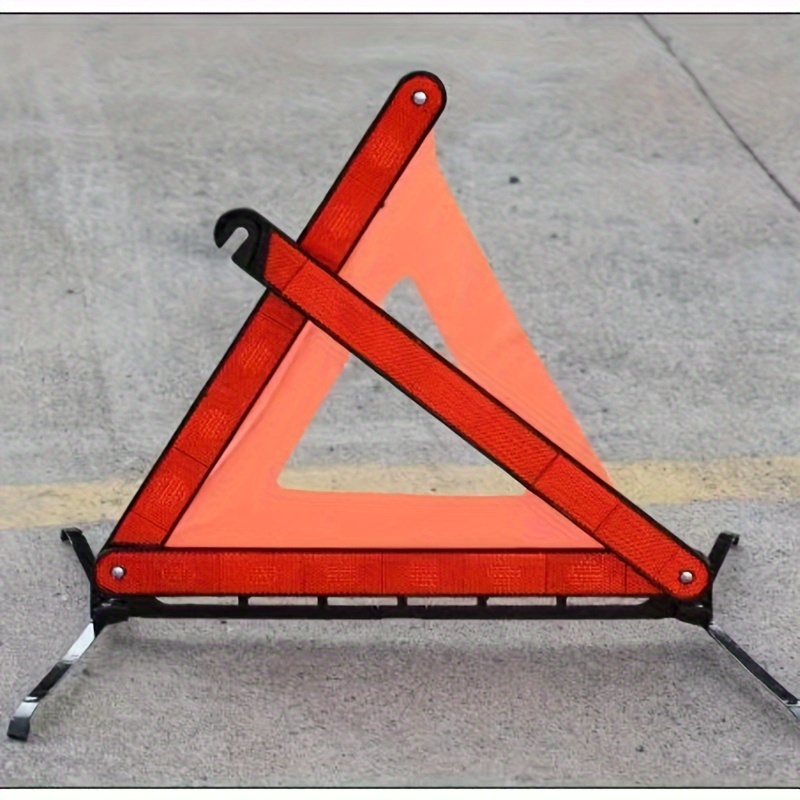Cadre d'avertissement de sécurité d'urgence triangle réflecteur pliable  voiture camion panneau d'avertissement de