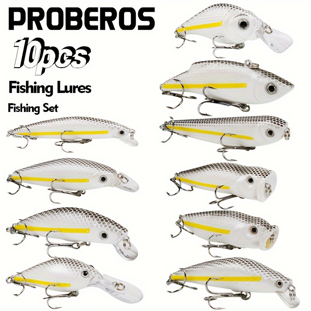 Aorace 10Pcs/Lot 14cm 23g Artificial Bait Minnow Fishing Lures Plastic Hard  Baits Lure Fishing Lures Kit for Bass Trout Crankbaits Jerkbaits Saltwater  : : Sporting Goods