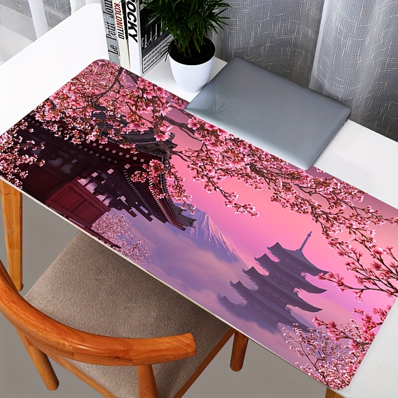 Purple Anime Sunset Desk Mat Kawaii Japanese Landscape Xl -  in 2023