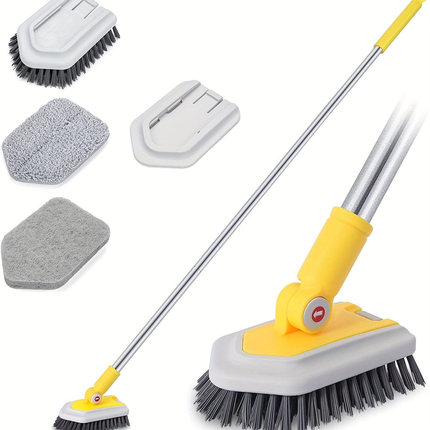 Shower Cleaning Brush With Extendable Long Handle Tub And - Temu