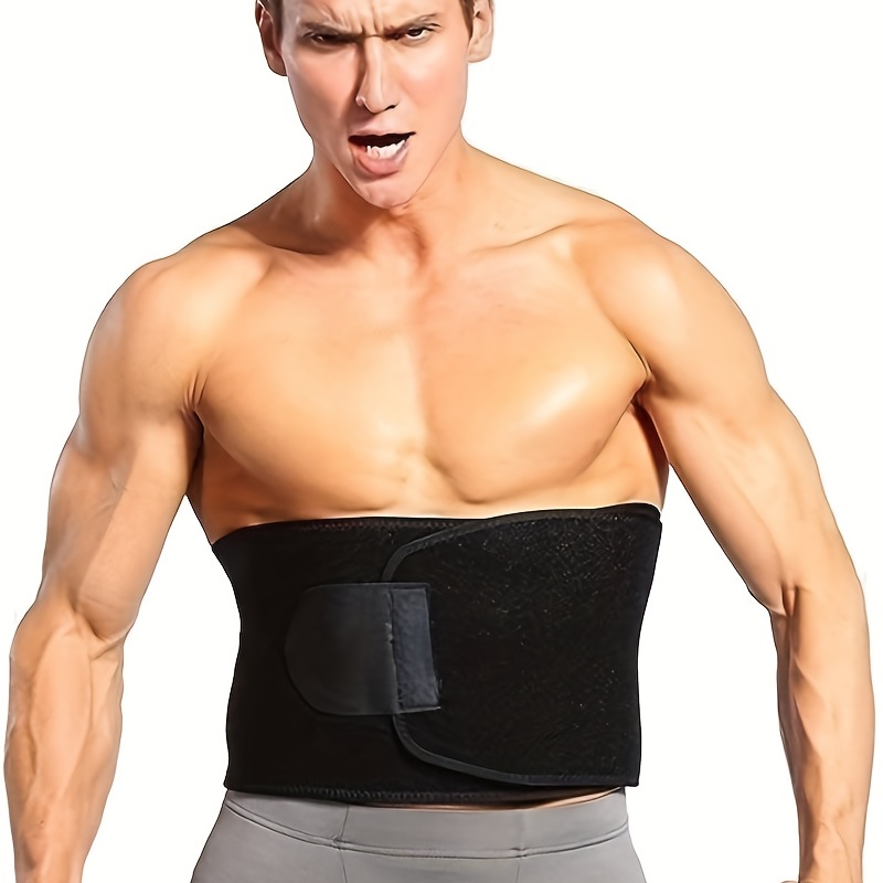 Sports Fitness Tummy Control Waist Belt Zipper Shapewear Men - Temu