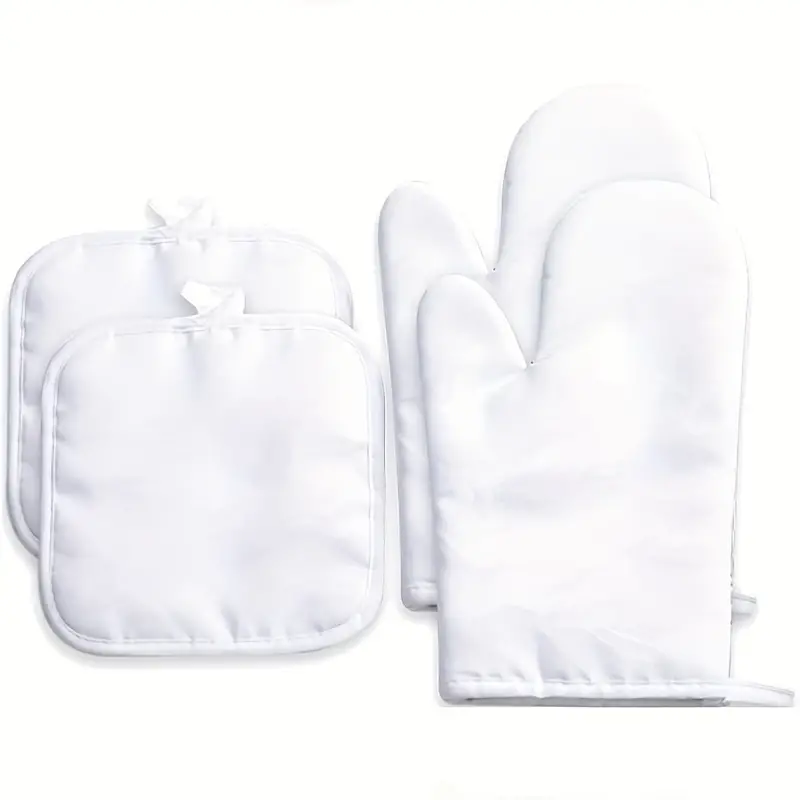 Sublimation Blanks Oven Mitts Set Sublimation Heat Resistant - Temu