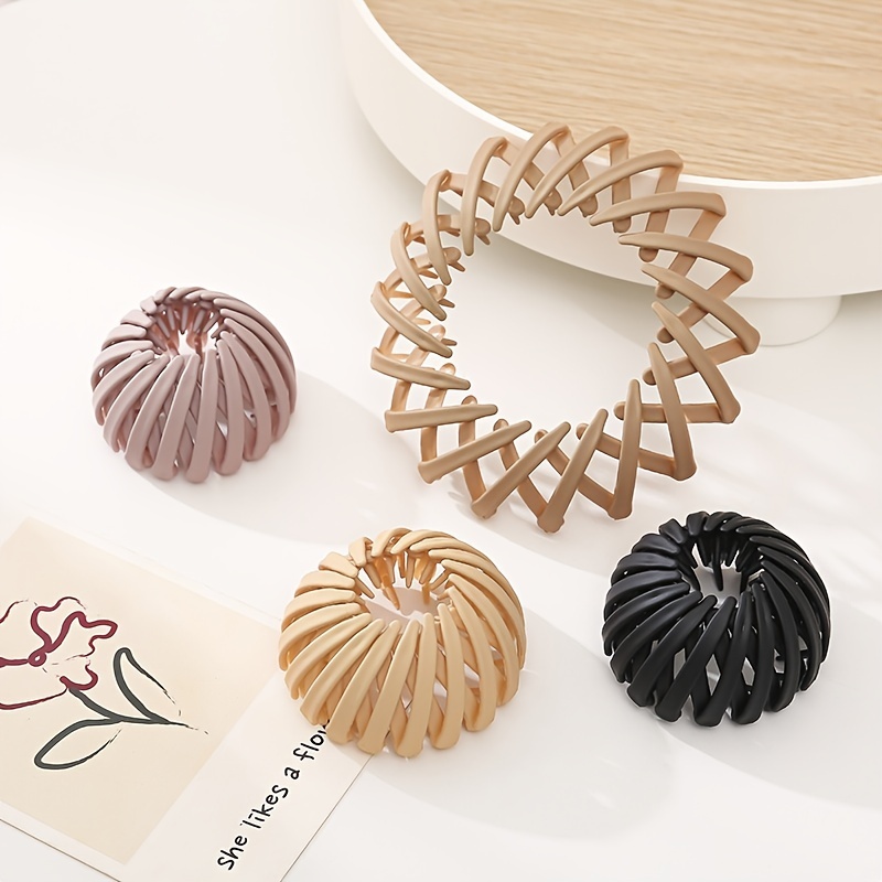 Matte Hair Claw Clips for Women, Nest Hair Bun Maker