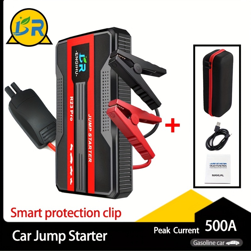 18800mah Car Jump Starter 600a Portable Car Battery Booster - Temu