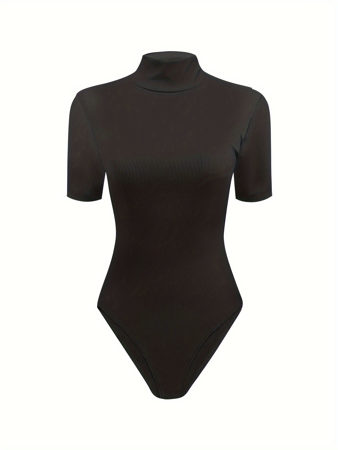 Body Liso Cuello Simulado Paquete 3 Body Delgado Informal - Temu