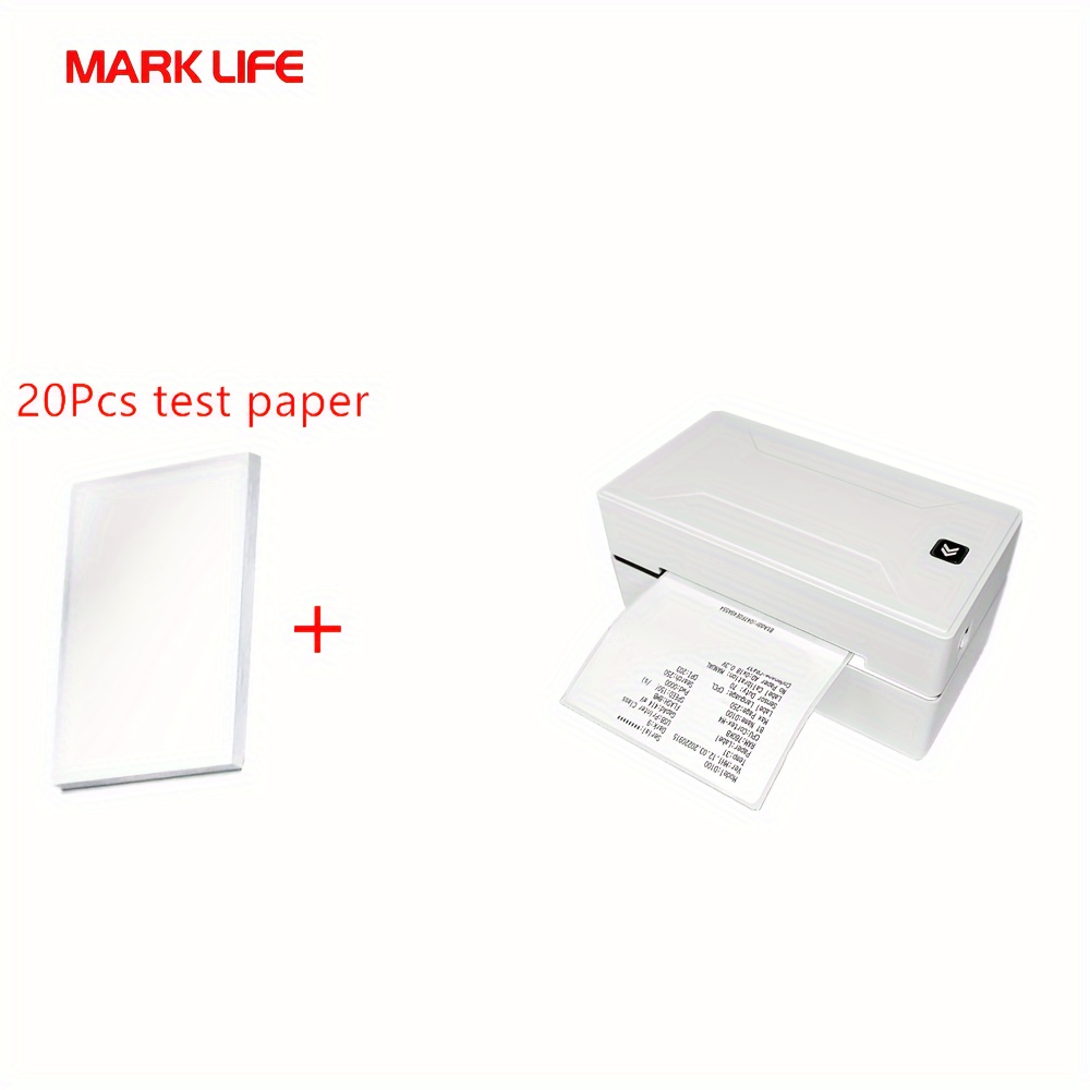 Marklife M1 Thermal Label Maker With Tape, Fast Wireless Label Printer,  Mini Small Inkless Printer Machine With Paper For IOS & Android, Gift For  Home & Office Use, Wireless Connection (White)