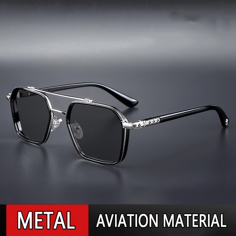 Hbk Polarized Sunglasses Women Men Metal Frame Pilot - Temu