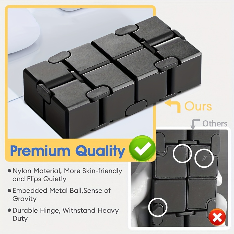 Premium Metal Infinity Cube Fidget Toy