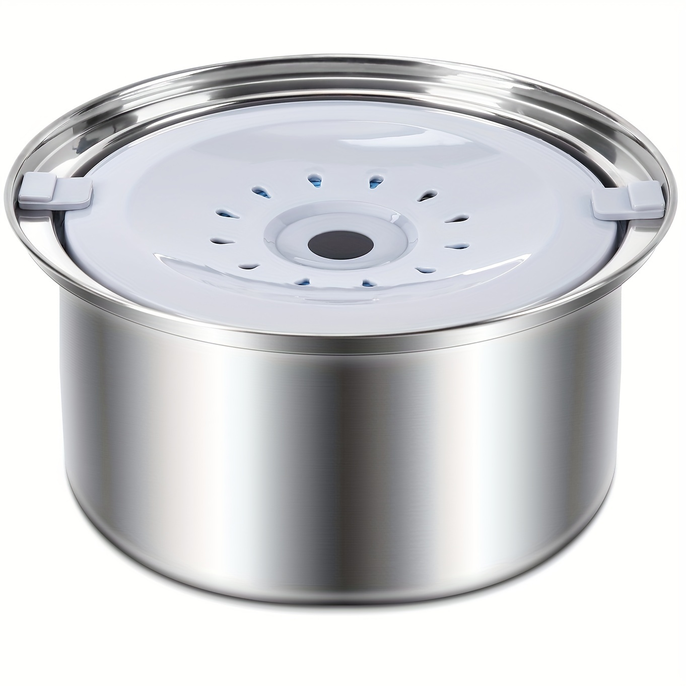 Stainless Steel Dog Water Feeder Large Capacity No Spill - Temu