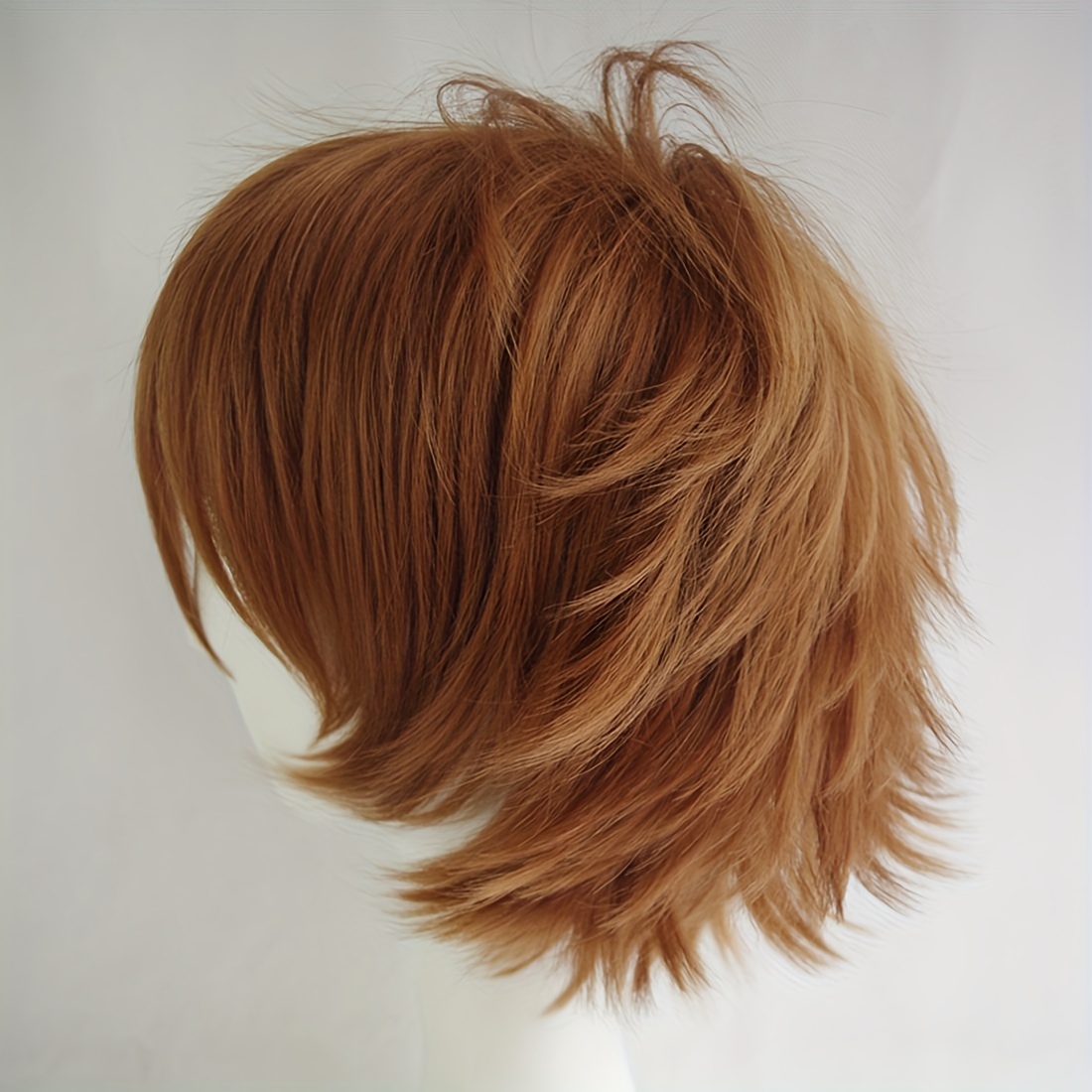 Short Brown Costume Cosplay Wig Unisex Fluffy Heat Resistant Temu