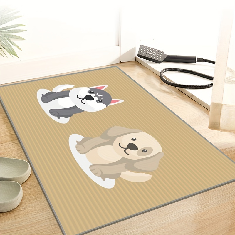 1pc Cartoon Dog Area Rug Creative Floor Mat Floor Rug Living - Temu