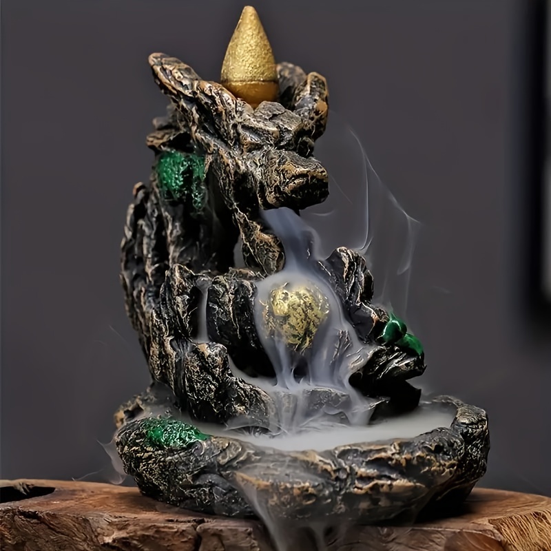 1pc, Resin Backflow Incense Burner, 60pcs Different Fragrance