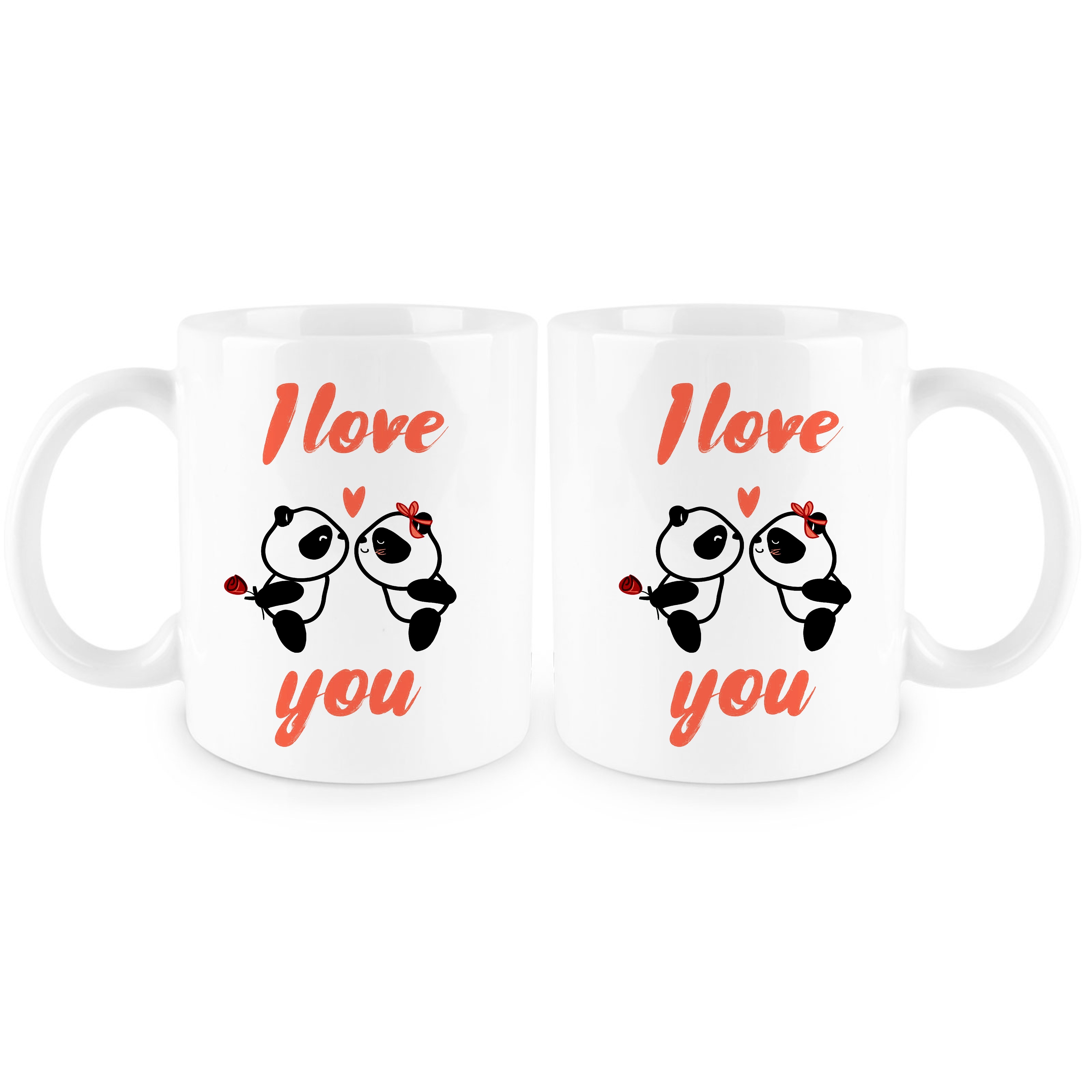 Cute Mugs Colorful Heart Shaped Ceramic Coffee Mug Cups, 11oz