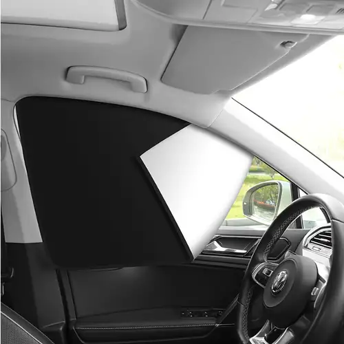 Auto-seitenfenster-sonnenschutz, Einlagige Magnetische