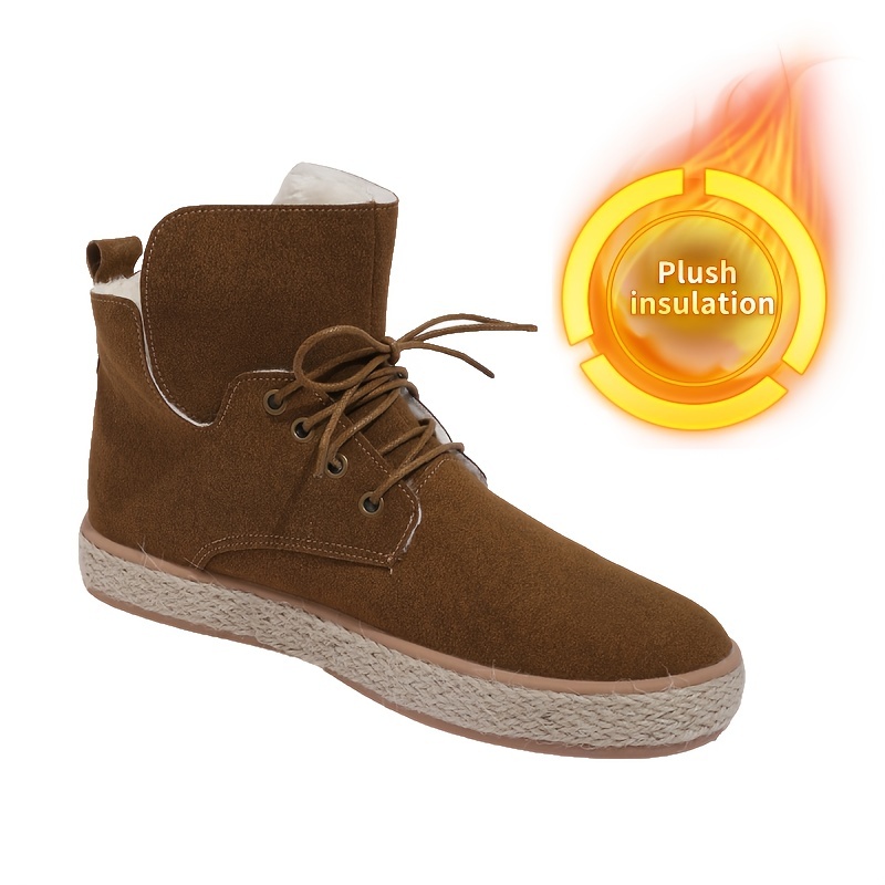 Plush Lined Thermal Skate Shoes Non Slip Winter Boots