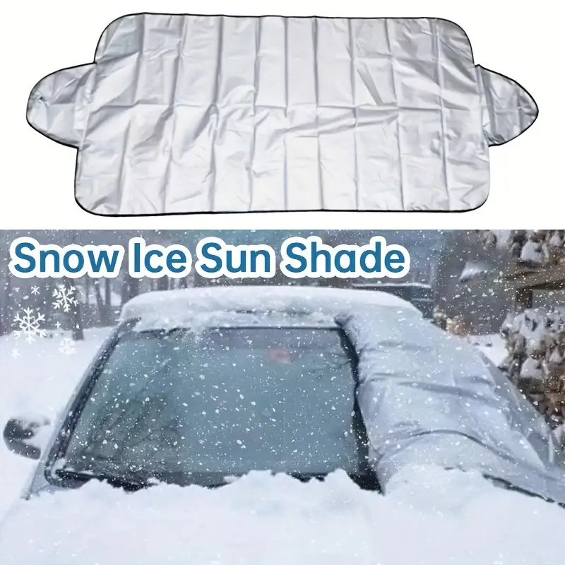 Car Snow Cover Foldable Car Windshield Cover Winter Snow - Temu Canada