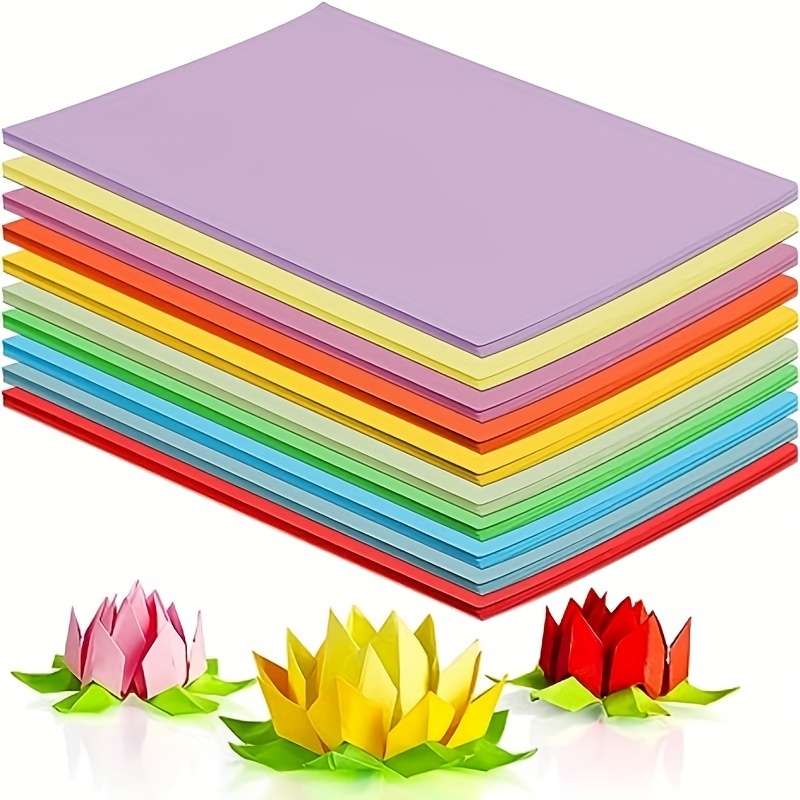 15x15cm children's mixed colour 10 Assorted Colors Square paper fluorescent  origami of Each for Arts and Crafts Projects