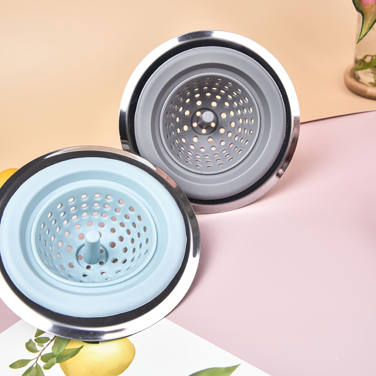 1pc Silicone Sink Strainer Drainer For Pasta Ground Beef Vegetables