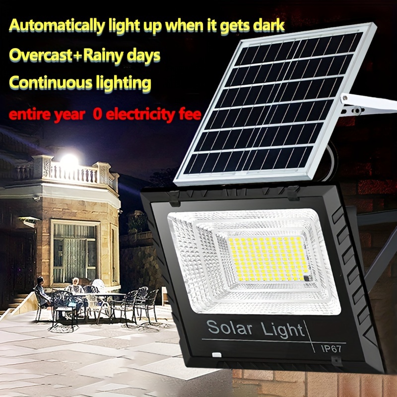 LORIENT - Projecteur LED solaire 100W 900Lm 4000K - IDELED