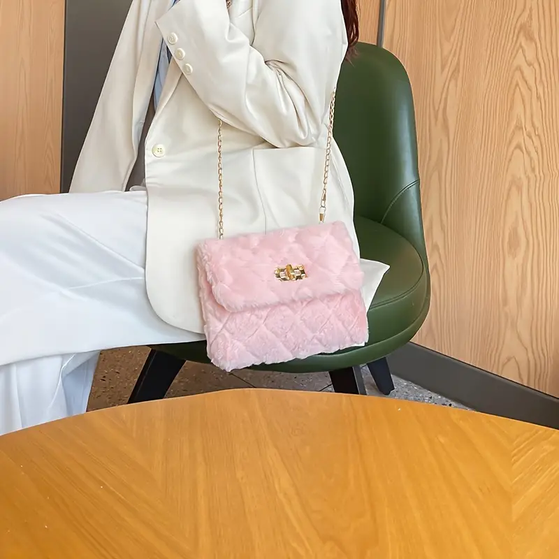 fluffy chanel purse