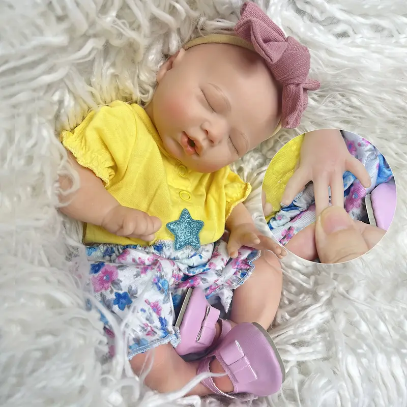 Can Drink Milk Can Pee Silicone Reborn Dolls Soft Full Body Solid