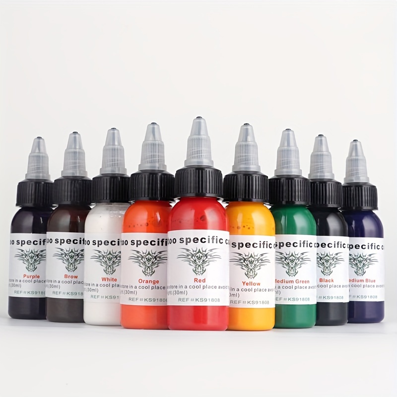 7 Pcs Multi-Color Tattoo Ink Set, Professional Pigment Kit Tattoo Supplies,  Perfect For Beginners And Experienced Tattoo Artists & Hobbyists Create  Permanent Makeup & Body Art Painting Set For Tattoo Motor Machine