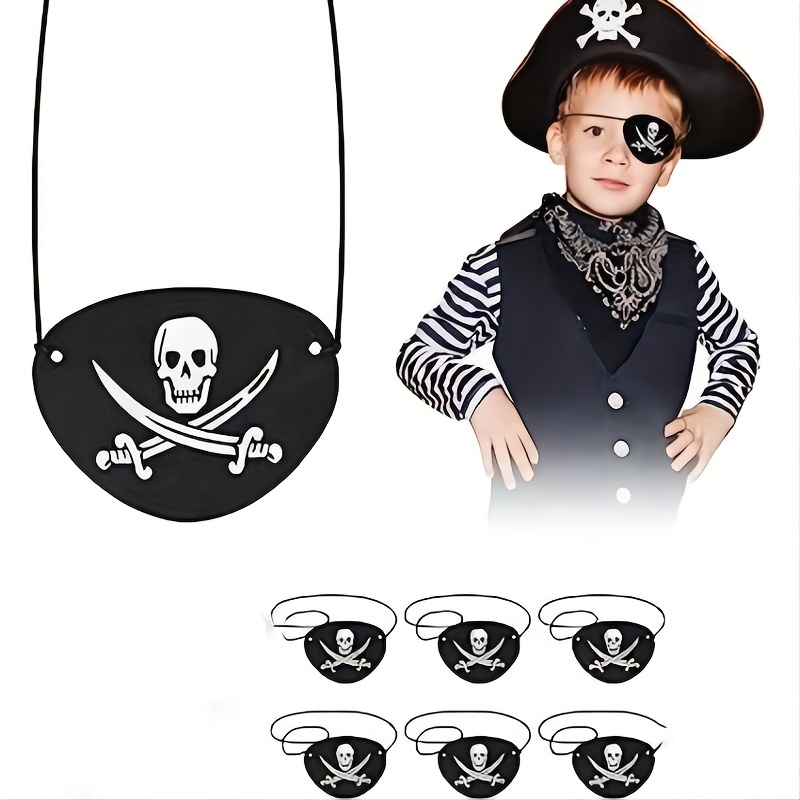 10 Parches Ojos Pirata: Perfectos Disfraces Capitán Halloween, Fiestas  Cumpleaños., Mejores Ofertas Diarias Hoy