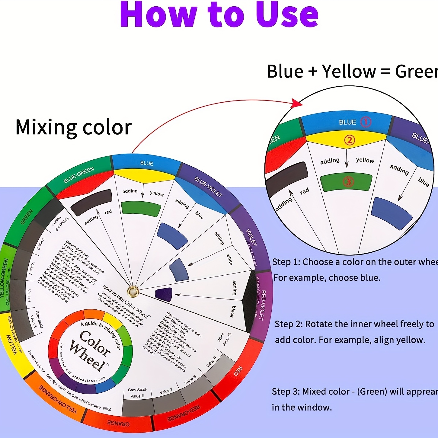 The Pocket Color Wheel - a guide to mixing colour