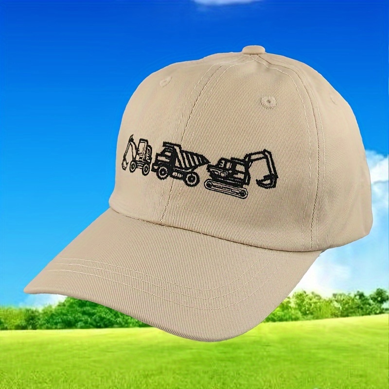 Unisex Middle School Children's With Embroidered Engineering Car