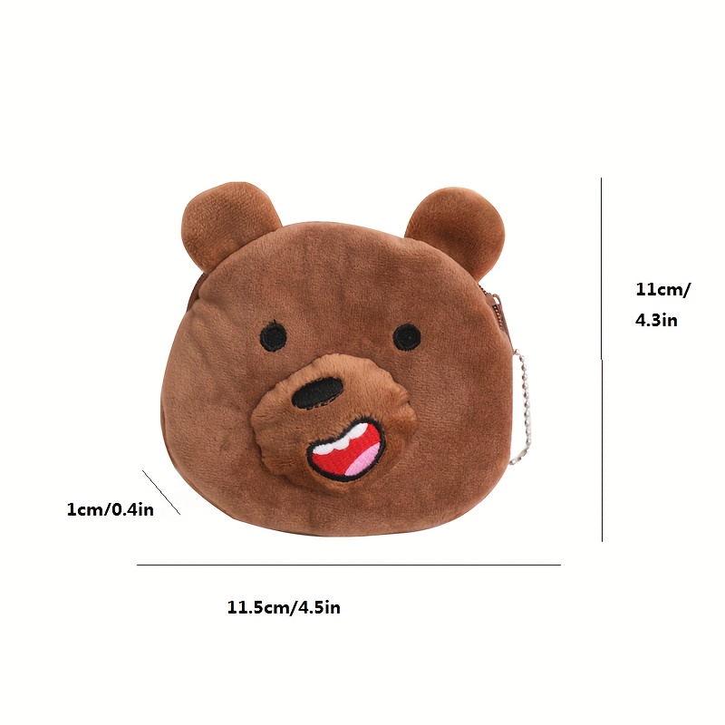 Cartoon Teddy Bear wallet bear bag Cute coin wallet plush coin