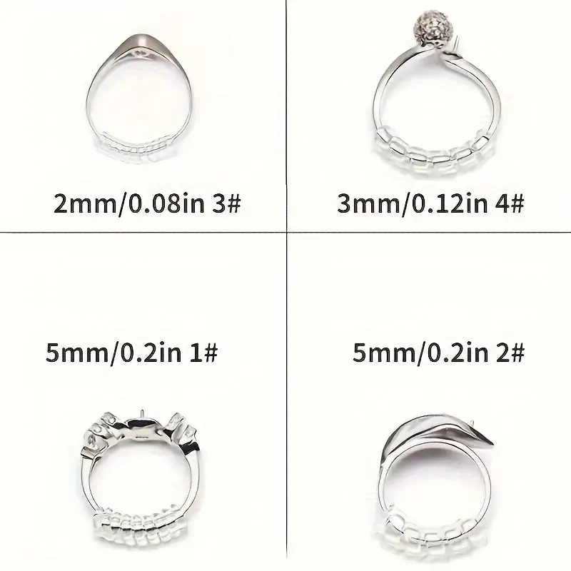  Abaodam 30 Pcs Ring Adjuster Ring Size Smaller Ring
