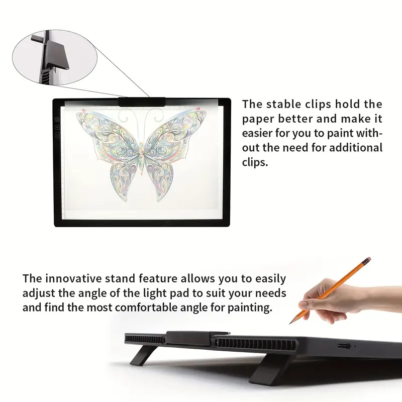 A4 Light Box for Tracing, Wireless Battery Powered Light Pad, Dimmable  Brightness Portable Light Board, Magnetic Drawing Board, Diamond Painting  Light Pad 