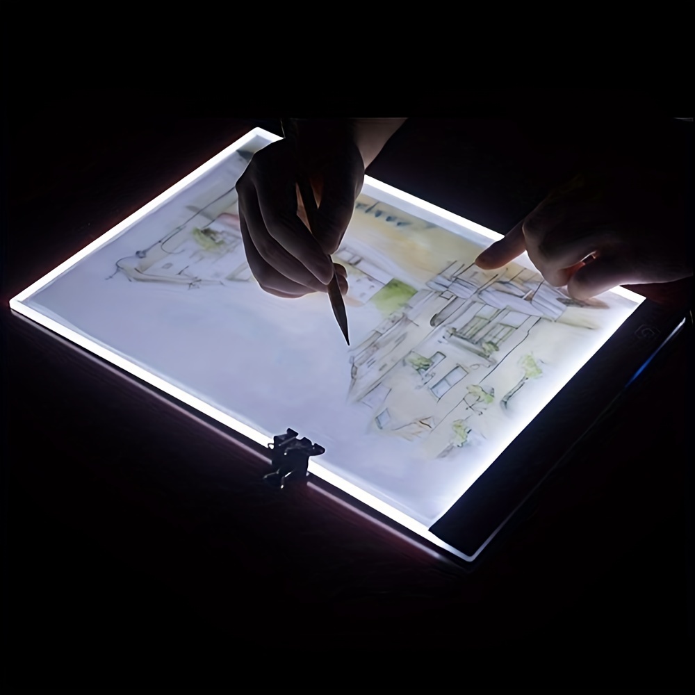 Rechargeable A2 Large Tracing Light Box with 3-Color Light  Modes, Wireless Ultra-Thin LED Light Board with 6-Level/Stepless  Brightness, Cordless Trace Light Pad for Sketching, 5D Diamond Painting