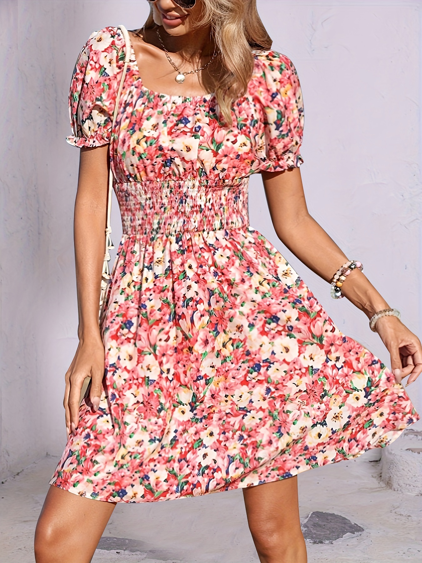 Vestido best sale floral romantico