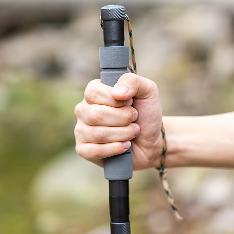 Lightweight Multifunctional Hiking Stick Folding And Telescopic Trekking  Pole For Outdoor Camping Hiking, Shop On Temu And start Saving