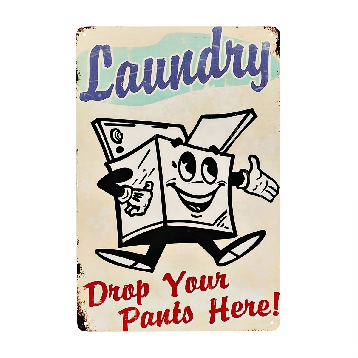 Laundry Sign for Vintage Garage Wall Decor