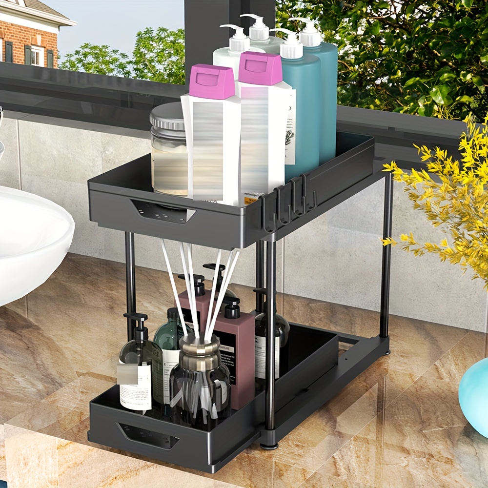 Kitchen Sink Organizer Bathroom Under Sink Drain Organizer Kitchen